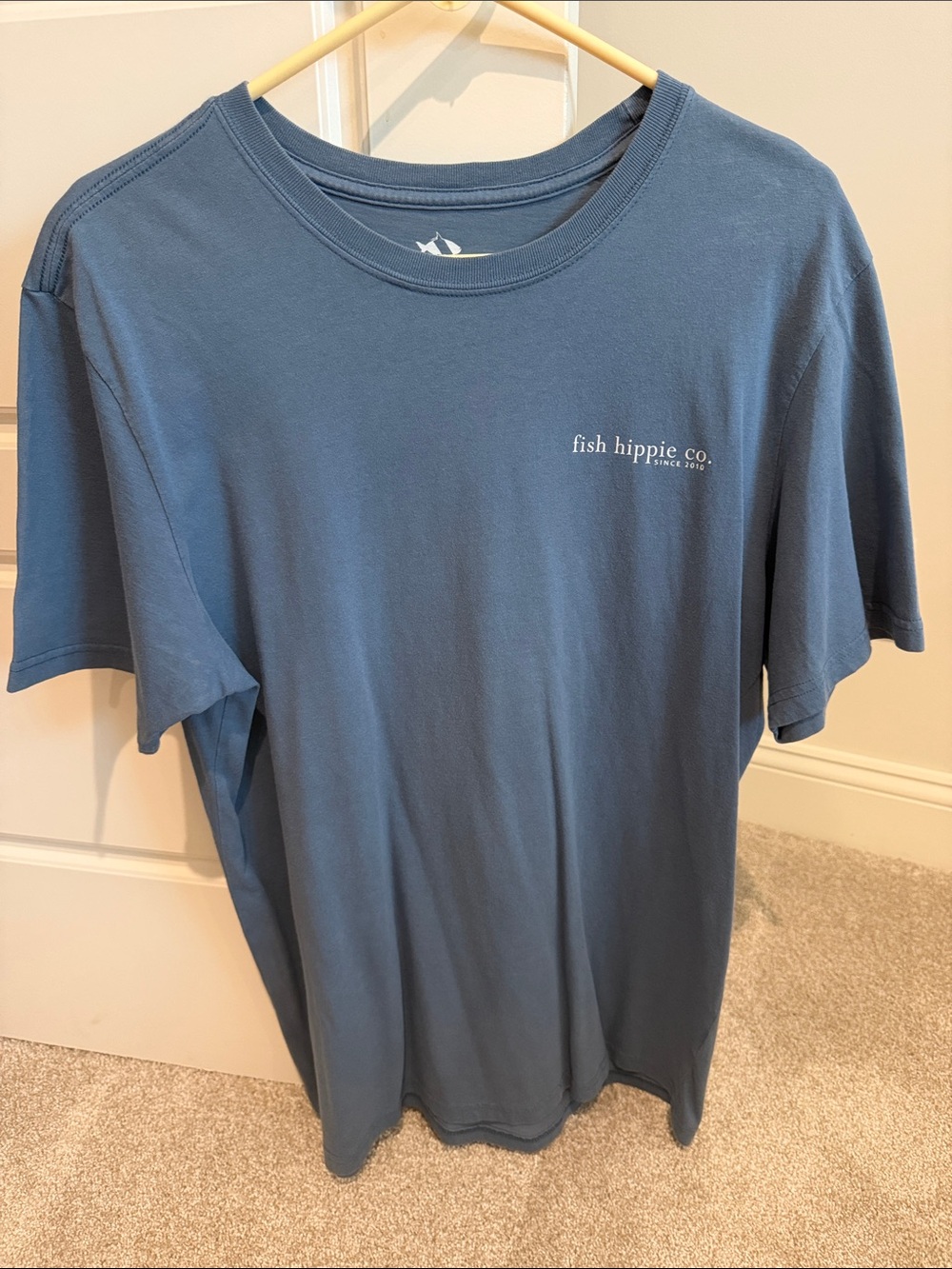 Fish Hippie Co. Men's Short Sleeve Tee — Slate Blue